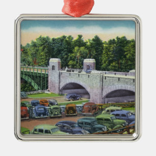 Uitzicht US Hwy Route 9 Bridge Metalen Ornament