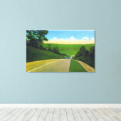 Uitzicht US Route 20 Canvas Afdruk (Insitu (Houten vloer))