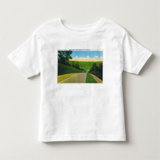 Uitzicht US Route 20 Kinder Shirts (Voorkant)