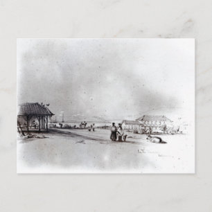 Uitzicht Valparaiso, 1834 Briefkaart
