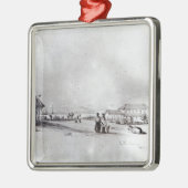 Uitzicht Valparaiso, 1834 Metalen Ornament (Links)