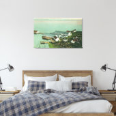 Uitzicht van A.P.A.-conservenfabrieken Canvas Afdruk (Insitu (Slaapkamer))