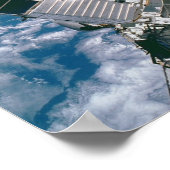 Uitzicht van Aarde en nuttige lading aan boord van Poster (Hoek)