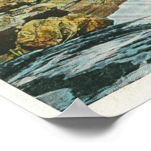 Uitzicht van Abruikbare Chasm bij Elephant's Head Poster (Hoek)