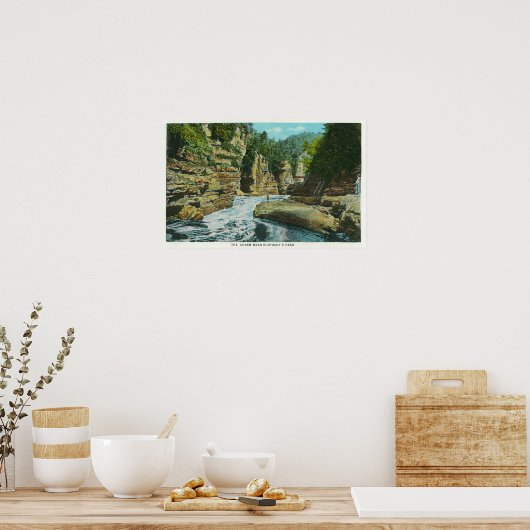 Uitzicht van Abruikbare Chasm bij Elephant's Head Poster (Keuken)