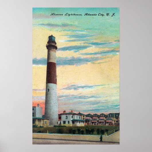 Uitzicht van Absecon LighthouseAtlantic City, NJ Poster (Voorkant)
