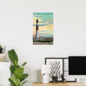 Uitzicht van Absecon LighthouseAtlantic City, NJ Poster (Thuiskantoor)