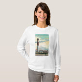 Uitzicht van Absecon LighthouseAtlantic City, NJ T-shirt (Voorkant volledig)