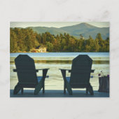 Uitzicht van Adirondack Chairs in de Adirondacks,  Briefkaart (Voorkant)