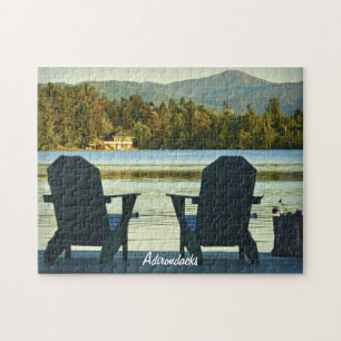 Uitzicht van Adirondack Chairs in de Adirondacks,  Legpuzzel
