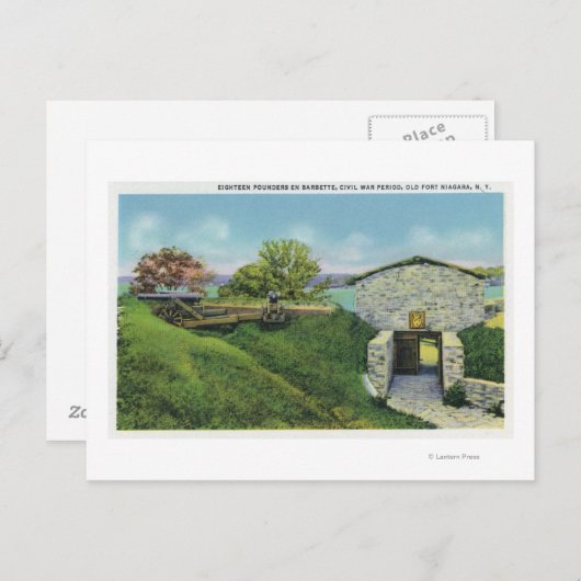 Uitzicht van adjutant Quarters in het oude Franse  Briefkaart (Voorkant / Achterkant)