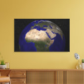 Uitzicht van Afrika, Europa, het Midden-Oosten en  Canvas Afdruk (Insitu (Woonkamer))