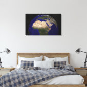 Uitzicht van Afrika, Europa, het Midden-Oosten en  Canvas Afdruk (Insitu (Slaapkamer))
