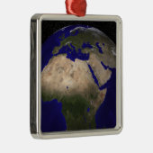 Uitzicht van Afrika, Europa, het Midden-Oosten en Metalen Ornament (Rechts)