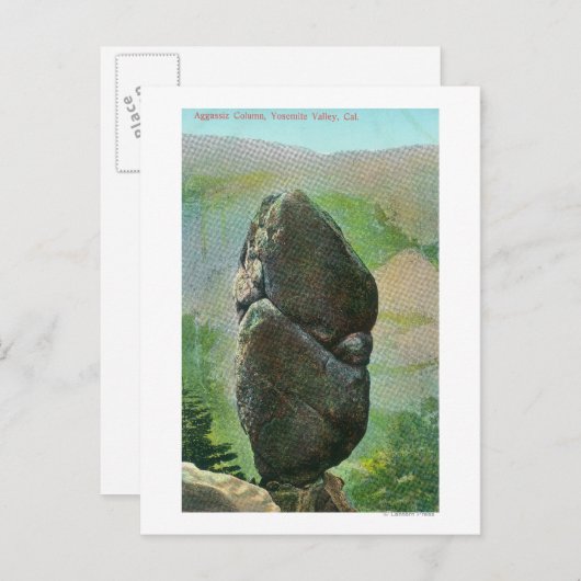 Uitzicht van Aggassiz ColumnYosemite Nat'l Park, C Briefkaart (Voorkant / Achterkant)