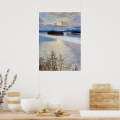 Uitzicht van Akseli Gallen-Kallela Poster (Keuken)