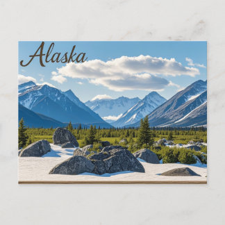 uitzicht van Alaska Lake Briefkaart