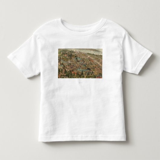 Uitzicht van Alaska Yukon Pacific Expo Kinder Shirts (Voorkant)
