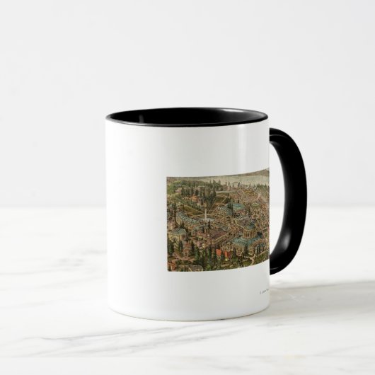 Uitzicht van Alaska Yukon Pacific Expo Mok (Voorkant rechts)