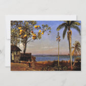 Uitzicht van Albert Bierstadt op de Bahama's Kaart (Voorkant)
