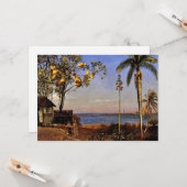 Uitzicht van Albert Bierstadt op de Bahama's Kaart (Voorkant / Achterkant in situ)