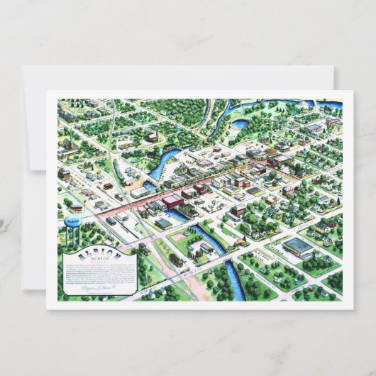 Uitzicht van Albion Michigan 1993 (Voorkant)