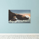 Uitzicht van Alligator Head, La Jolla Canvas Afdruk (Insitu (Houten vloer))