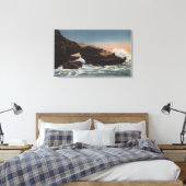 Uitzicht van Alligator Head, La Jolla Canvas Afdruk (Insitu (Slaapkamer))