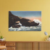 Uitzicht van Alligator Head, La Jolla Canvas Afdruk (Insitu (Woonkamer))