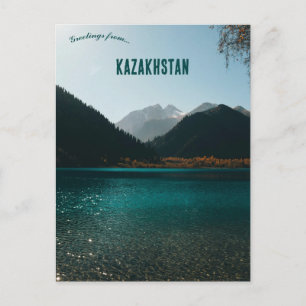 Uitzicht van Almaty Kazachstan Briefkaart