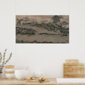 Uitzicht van Ama-no-Hashidate door Sesshüu Tōyō Poster (Keuken)