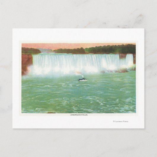 Uitzicht van Amerikaanse Herfsten Briefkaart (Voorkant)