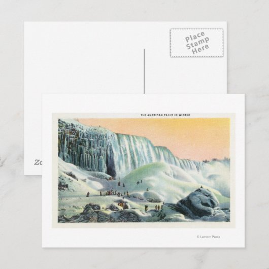 Uitzicht van Amerikaanse Herfsten in de winter # 2 Briefkaart (Voorkant / Achterkant)