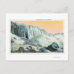 Uitzicht van Amerikaanse Herfsten in de winter # 2 Briefkaart