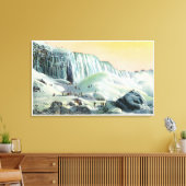 Uitzicht van Amerikaanse Herfsten in de winter # 2 Canvas Afdruk (Insitu (Woonkamer))