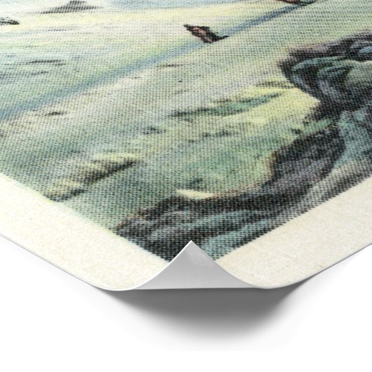 Uitzicht van Amerikaanse Herfsten in de winter # 2 Poster (Hoek)