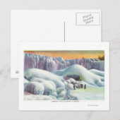 Uitzicht van Amerikaanse Herfsten in de winter Briefkaart (Voorkant / Achterkant)