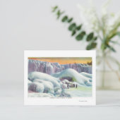 Uitzicht van Amerikaanse Herfsten in de winter Briefkaart (Staand voorkant)