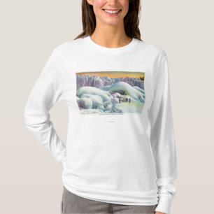 Uitzicht van Amerikaanse Herfsten in de winter T-shirt