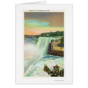 Uitzicht van Amerikaanse Herfsten van Goat Island