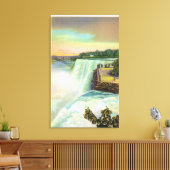 Uitzicht van Amerikaanse Herfsten van Goat Island Canvas Afdruk (Insitu (Woonkamer))