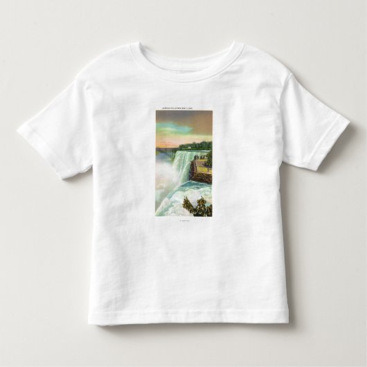 Uitzicht van Amerikaanse Herfsten van Goat Island Kinder Shirts (Voorkant)
