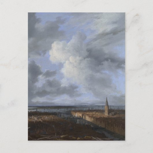 Uitzicht van Amsterdam 1665-1670 Briefkaart (Voorkant)