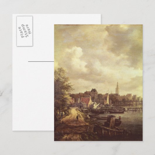 Uitzicht van Amsterdam Briefkaart (Voorkant / Achterkant)