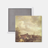 Uitzicht van Amsterdam Magneet (Voorkant / Achterkant)