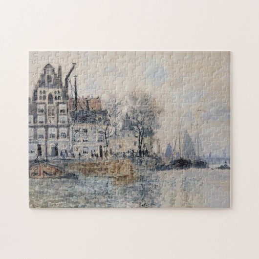 Uitzicht van Amsterdam Monet Fine Art Legpuzzel (Horizontaal)