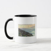 Uitzicht van andere Adirondack Mts boven de wolken Mok (Links)