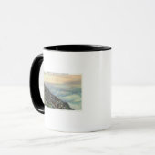 Uitzicht van andere Adirondack Mts boven de wolken Mok (Voorkant links)