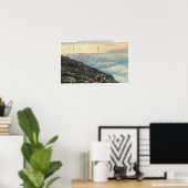 Uitzicht van andere Adirondack Mts boven de wolken Poster (Thuiskantoor)