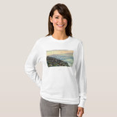 Uitzicht van andere Adirondack Mts boven de wolken T-shirt (Voorkant volledig)